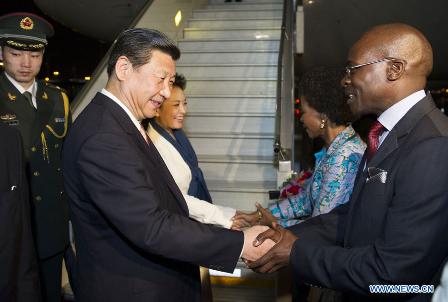 Le président chinois entame une visite d'Etat en Afrique du Sud