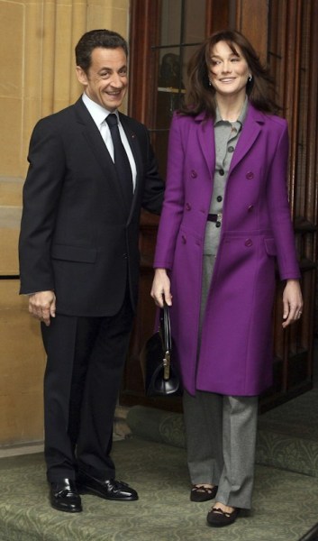 Nicolas Sarkozy, président de la République fran?aise de 2007 à 2012, et son épouse Carla Bruni