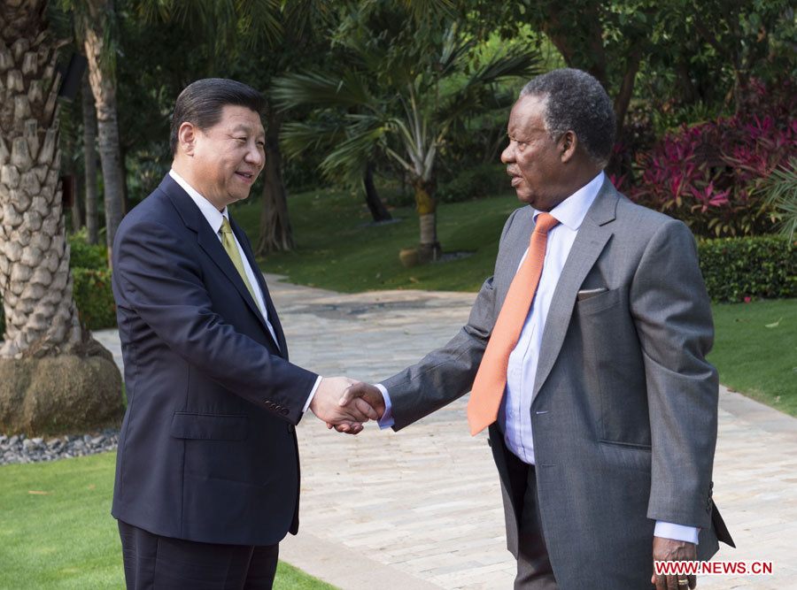 Rencontre entre Xi Jinping et le président zambien 