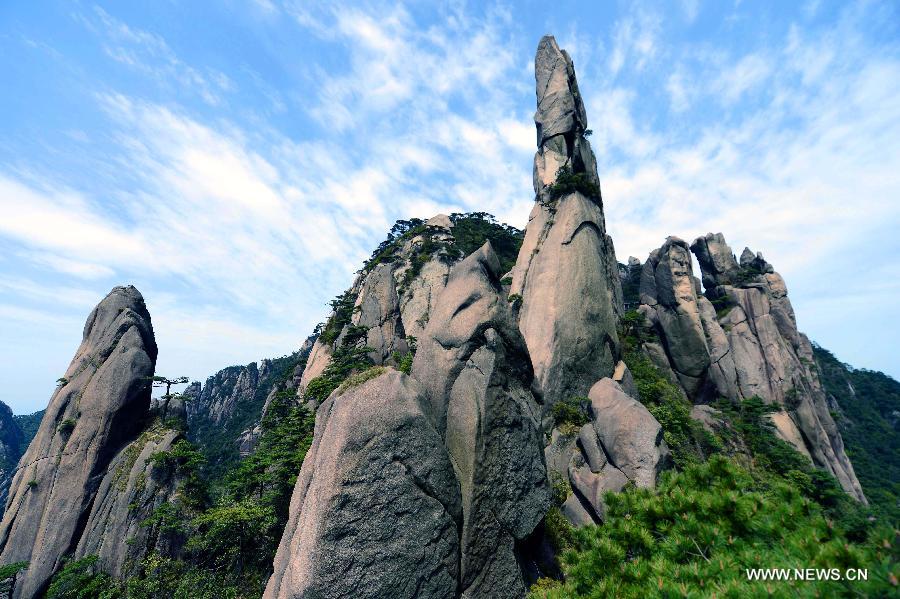 Le mont chinois Sanqing dans le Jiangxi