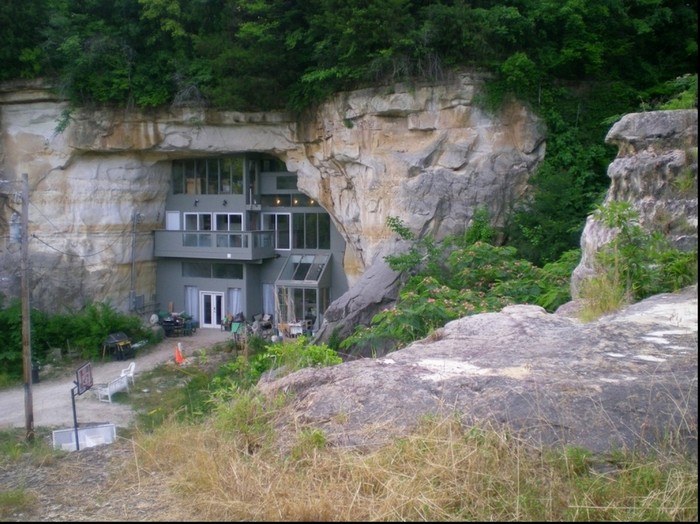 Maison dans une caverne, Festus, Missouri, états-Unis