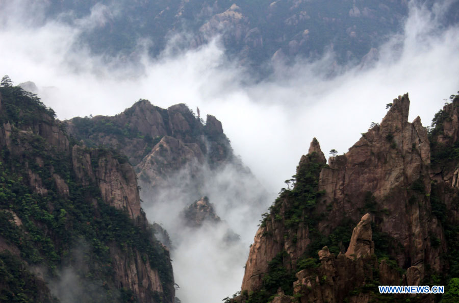 EN IMAGES: la mer de nuages des monts Huang