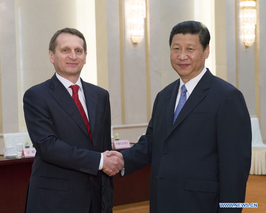 Xi Jinping rencontre le président de la Douma d'Etat de Russie