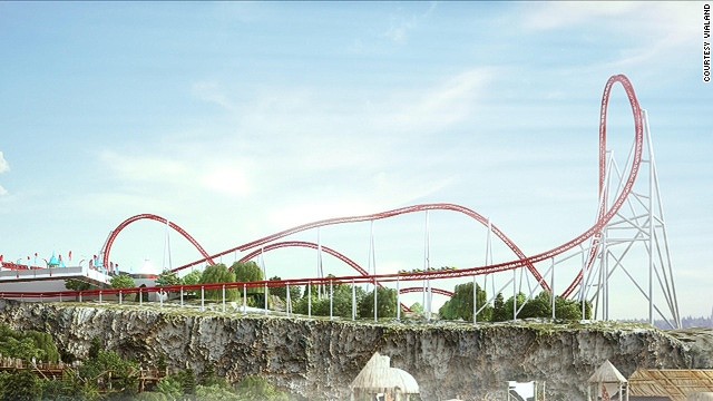 4 Nefeskesen (Vialand, Istanbul)Cette attraction de fabrication suisse roule à 110 km/h. Plus impressionnant encore, elle atteint cette vitesse en seulement en trois secondes.Elle relie King Kong Village et 50 autres attractions de Vialand, le nouveau parc à thème d'Istanbul qui a ouvert ses portes le 23 avril.