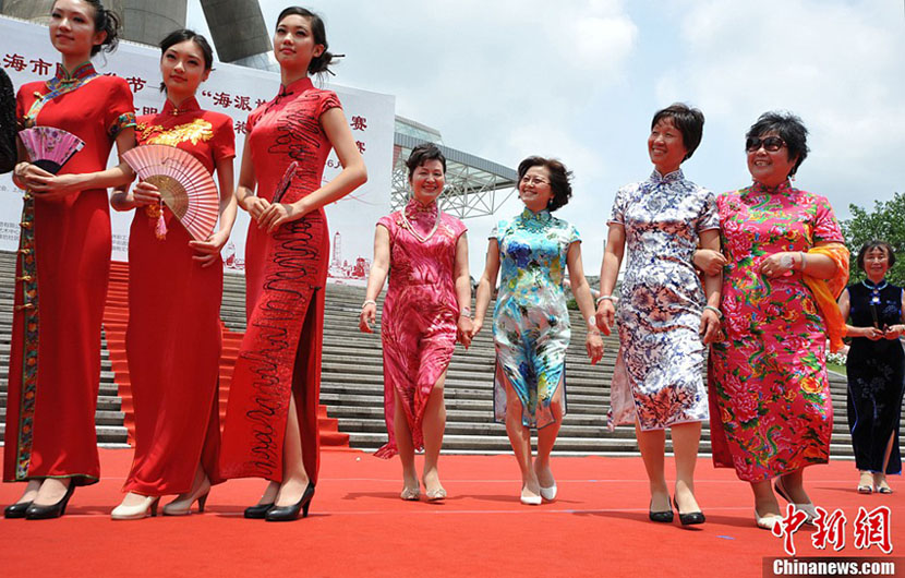 L'élégance des Shangha?ennes en qipao (2)