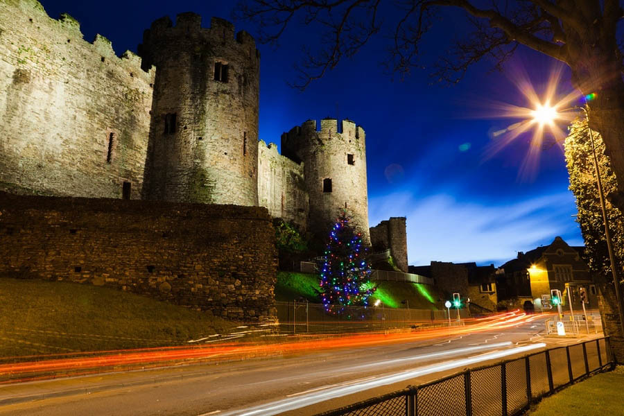 Le chateau de Conwy, au Pays de Galles. Cette forteresse médiévale a été construite à partir de 1283 par le Roi d'Angleterre Edouard Ier, et a co?té à l'époque l'équivalent de 15 000 Euros environ (environ 120 000 Yuans).