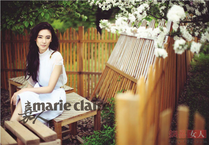 L'actrice chinoise Zhang Yuqi illustre le magazine Marie Claire Chine