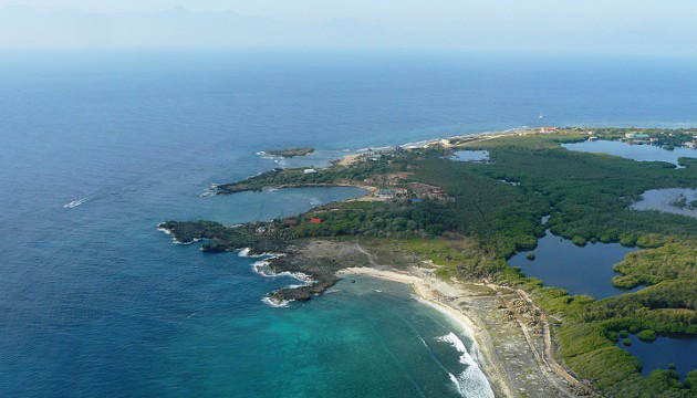 L'?le d'Utila, Honduras.