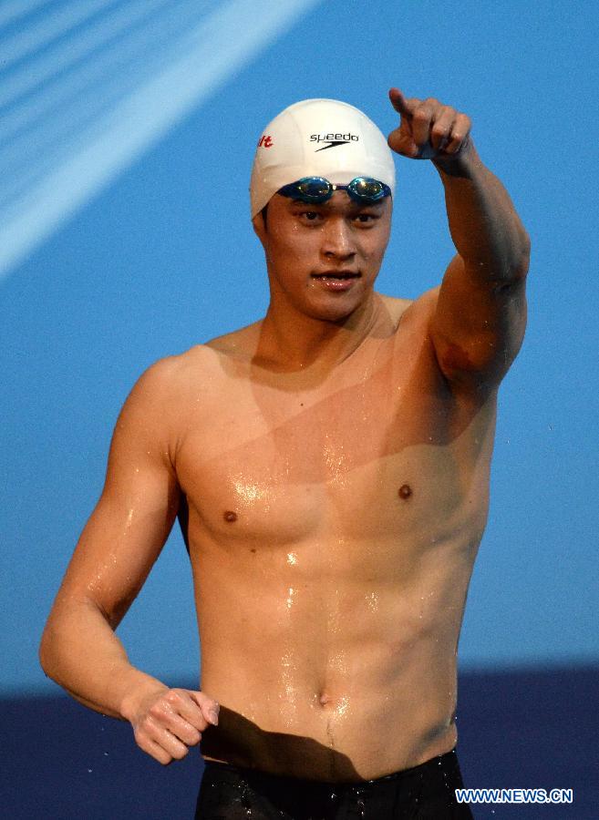 Mondiaux-2013 - Sun Yang remporte le 1500 m nage libre messieurs (3)