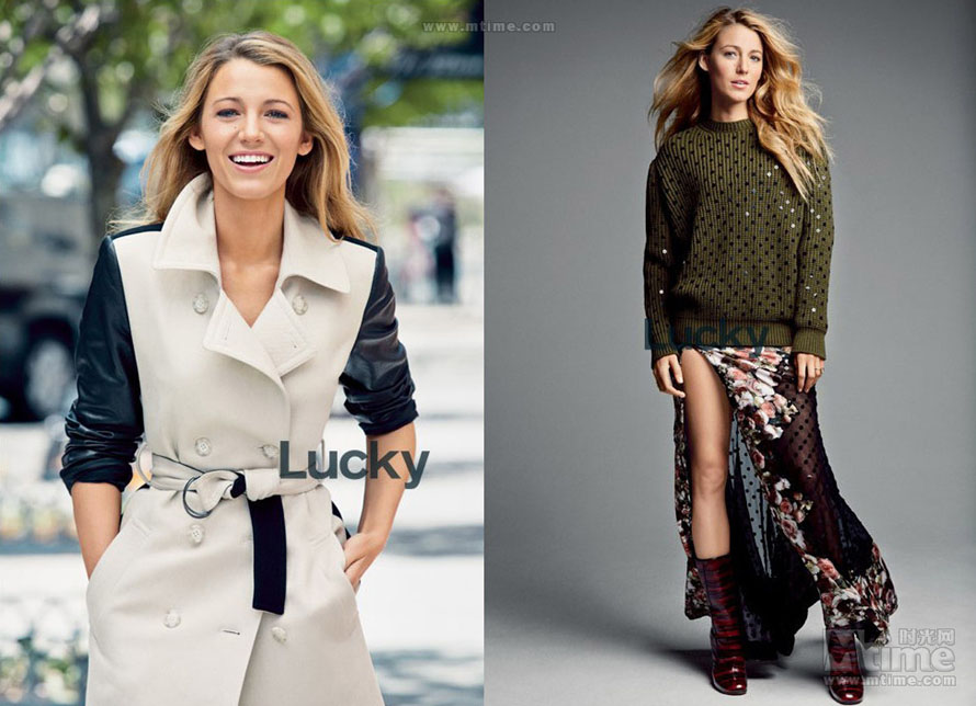 Blake Lively stylée en une du magazine Lucky