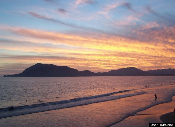 La plage de San Diego, Mexique