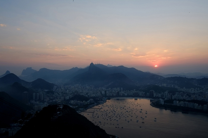 La baie de Botafogo, Rio de Janeiro, Brésil