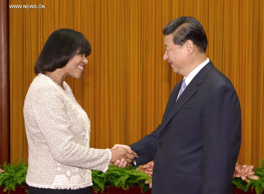 Le président chinois rencontre la Première ministre jama?caine 