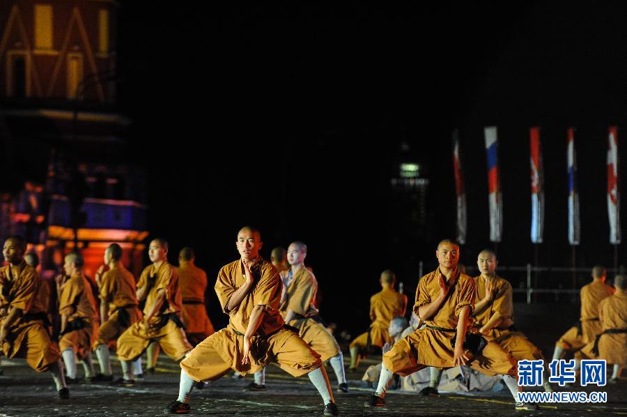 Du kung-fu en cl?ture du festival de Spasskaya Tower