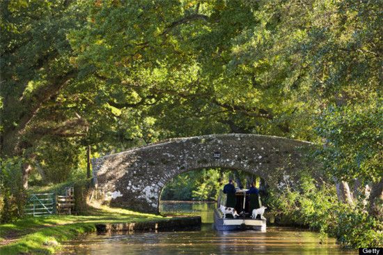 Le canal de Monmouthsire et de Brecon au pays de Galles du Sud, Grande-Bretagne