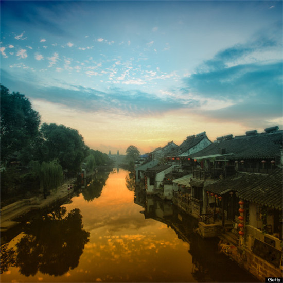 Le lac de l'Ouest à Hangzhou, dans la province du Zhejiang, en Chine