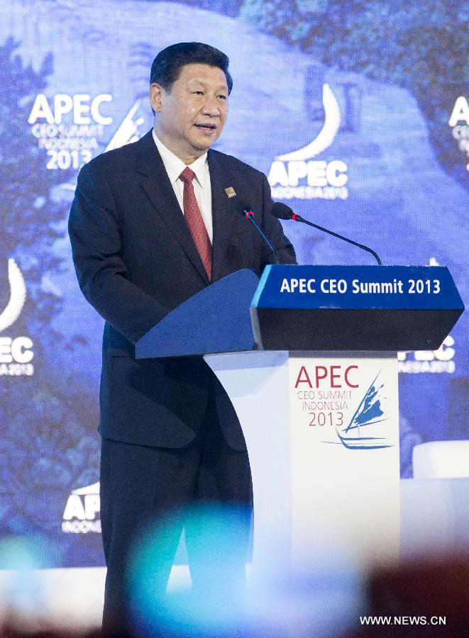 L'APEC doit jouer un r?le important pour maintenir une économie mondiale ouverte (Xi Jinping)