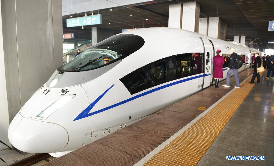 Entrée en service de la ligne à grande vitesse Tianjin-Qinhuangdao