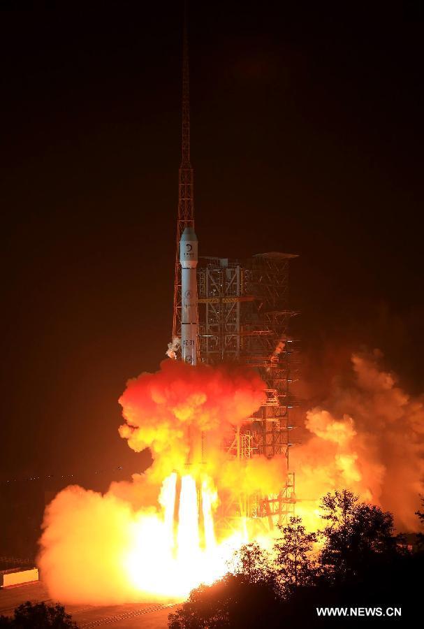 Chine: lancement de la sonde lunaire Chang'e-3 avec un rover à bord  (3)