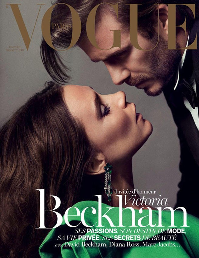 Le couple Beckham pose ensemble pour le numéro de No?l de Vogue Paris (2)