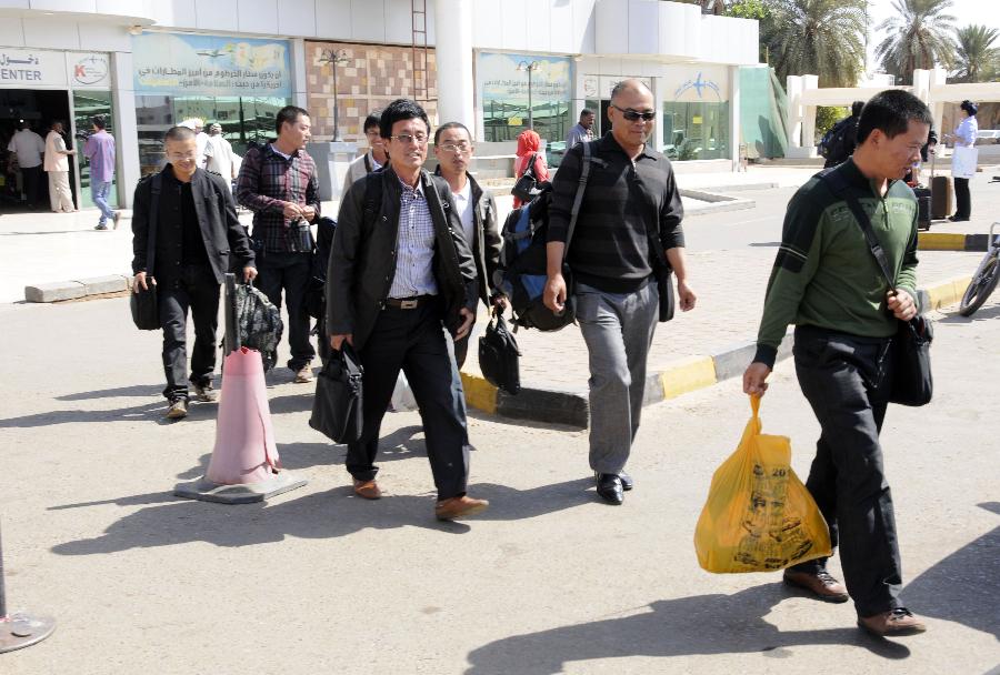 97 travailleurs chinois évacués du Soudan du Sud vers Khartoum (2)