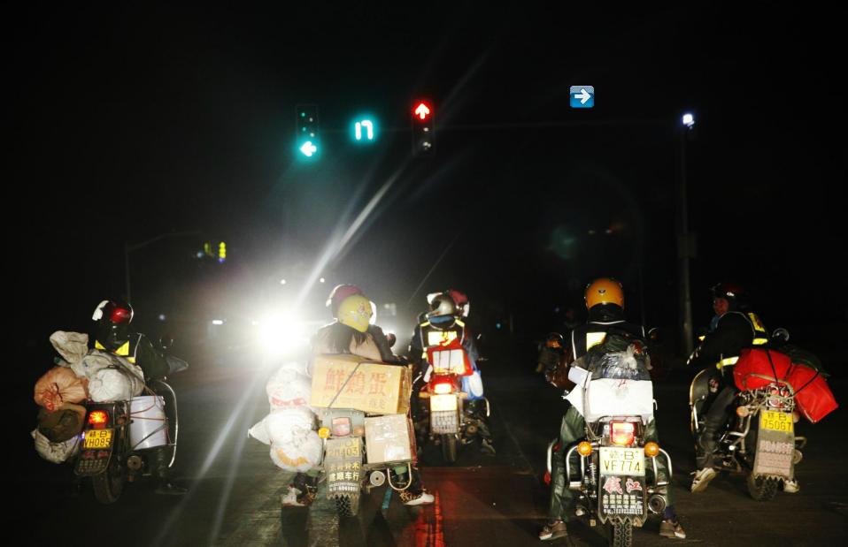 Printemps chinois: des motards courageux pour retrouver leur famille (6)