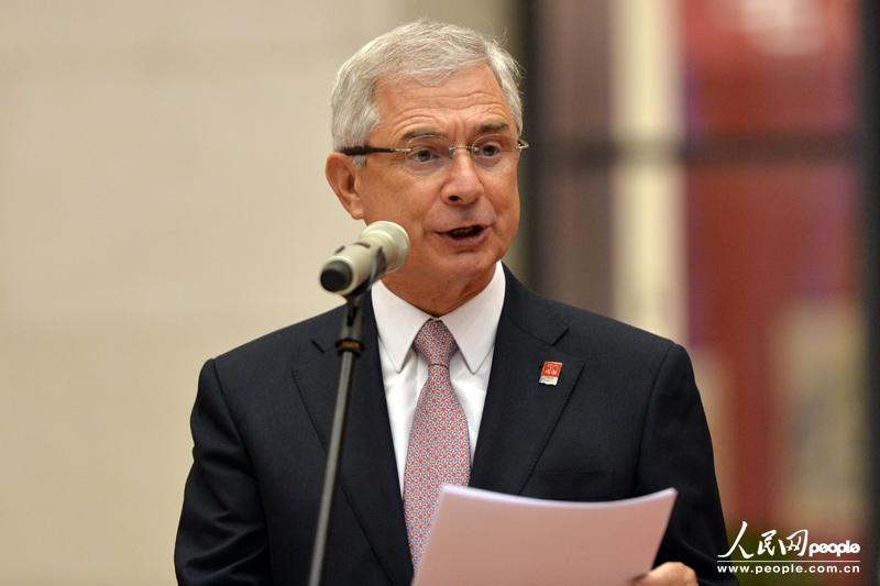 Discours du Président de l'Assemblée nationale Claude Bartolone (Photo: Weng Qiyu)