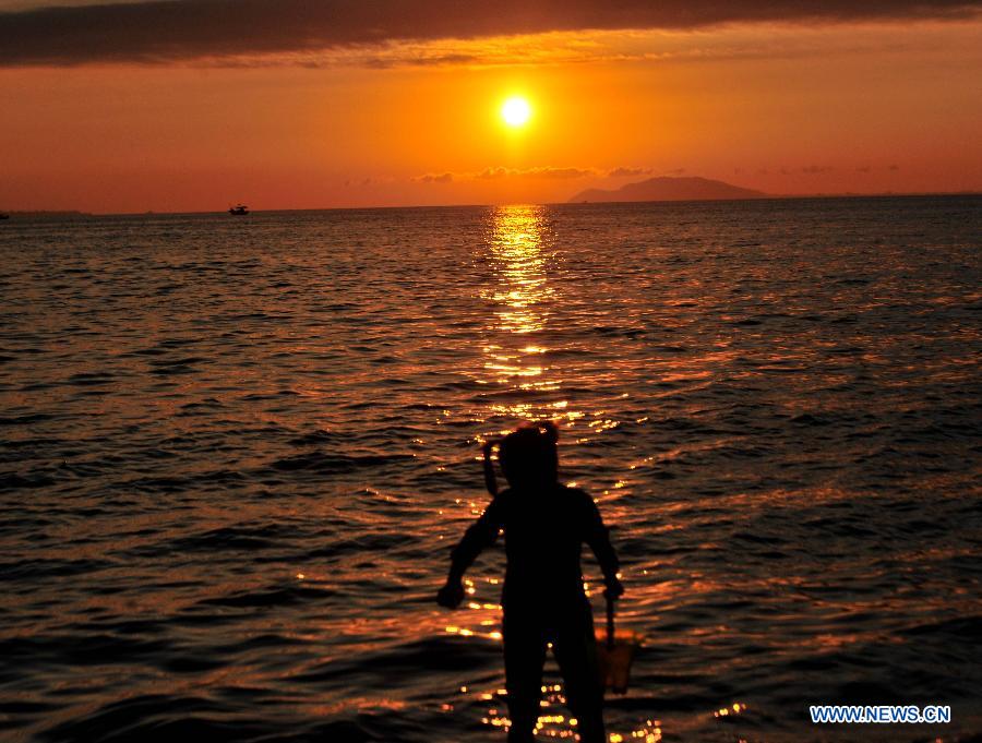 Photos: beaux paysages du coucher du soleil à Sanya (5)