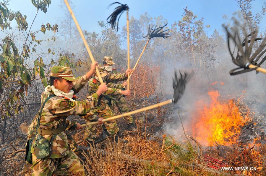 Chine : troisième feu de forêt ma?trisé au Yunnan