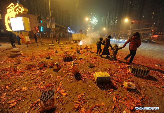 Aggravation de la pollution de l'air due aux feux d'artifice en Chine (2)