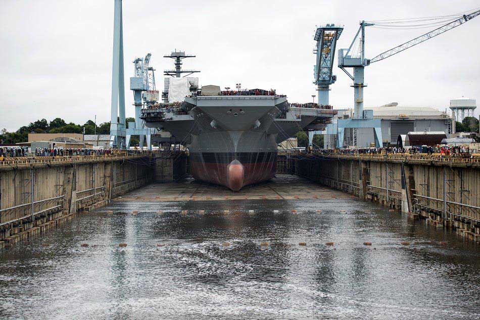 Mise en chantier du deuxième porte-avions américain de la classe Ford (2)