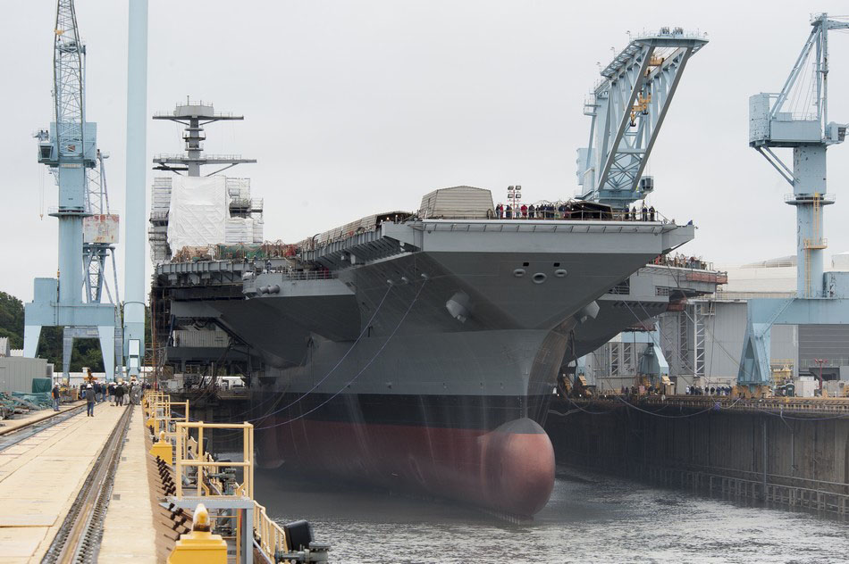 Mise en chantier du deuxième porte-avions américain de la classe Ford