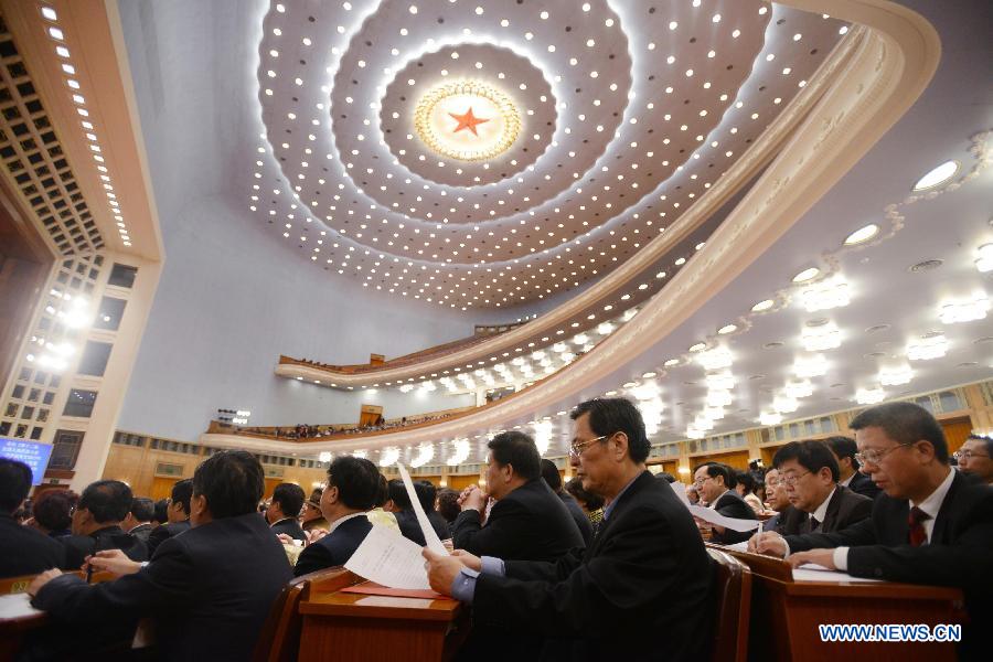 L'Assemblée populaire nationale (APN, parlement chinois), a commencé jeudi matin la réunion de cl?ture de sa session annuelle.