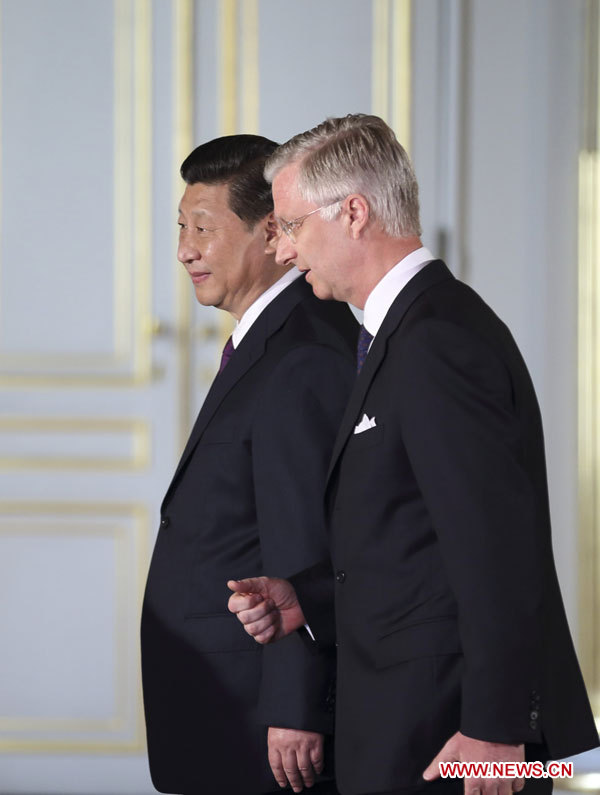 Xi Jinping espère que sa visite stimulera les liens de la Chine avec la Belgique et l'Europe (3)